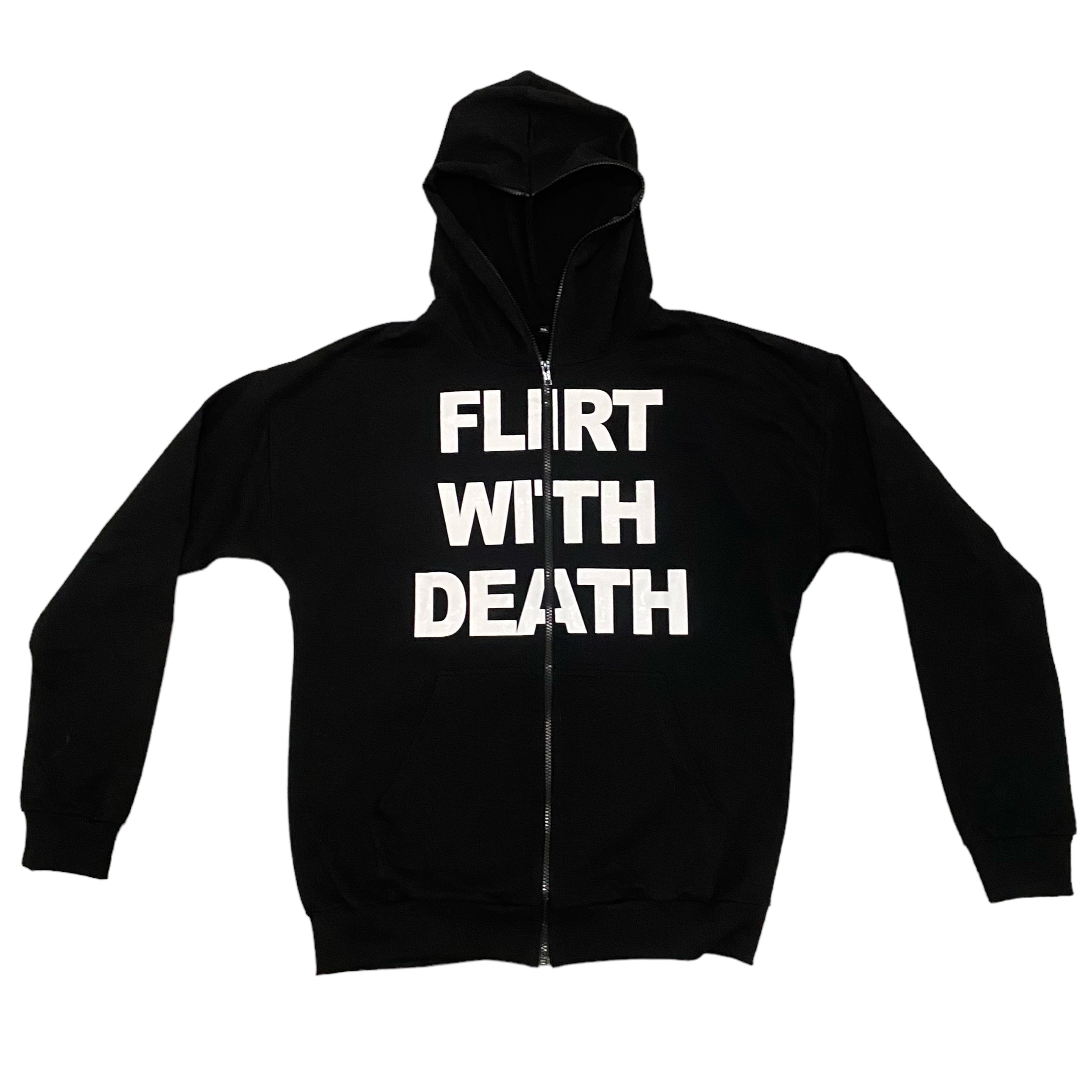 flirt with death full zip hoodie
